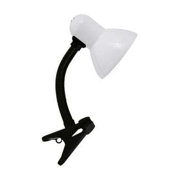 TOLA asztali lámpa E27 Fehér CLIP